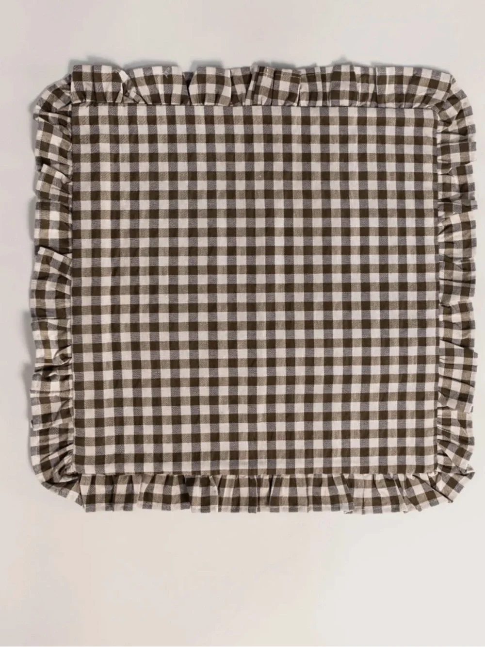 NWT Jilly Box Accents De Ville: Gingham Cushion Cover